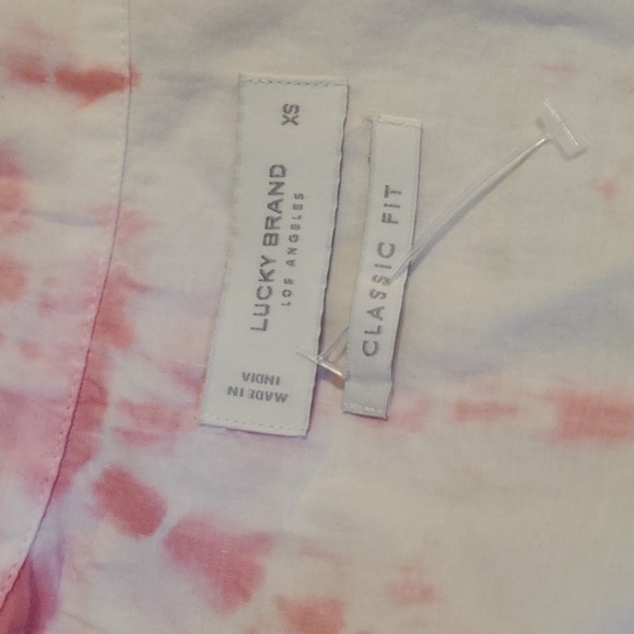 Lucky Brand Tie Dye Blouse SZ XS - Picture 5 of 8